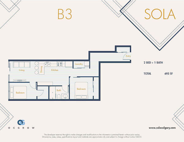 SOLA Condos Floor Plan B3