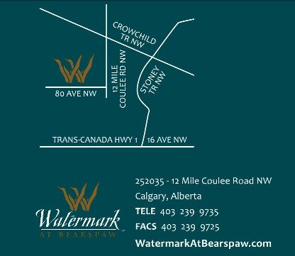 Map of Watermark at Bearspaw
