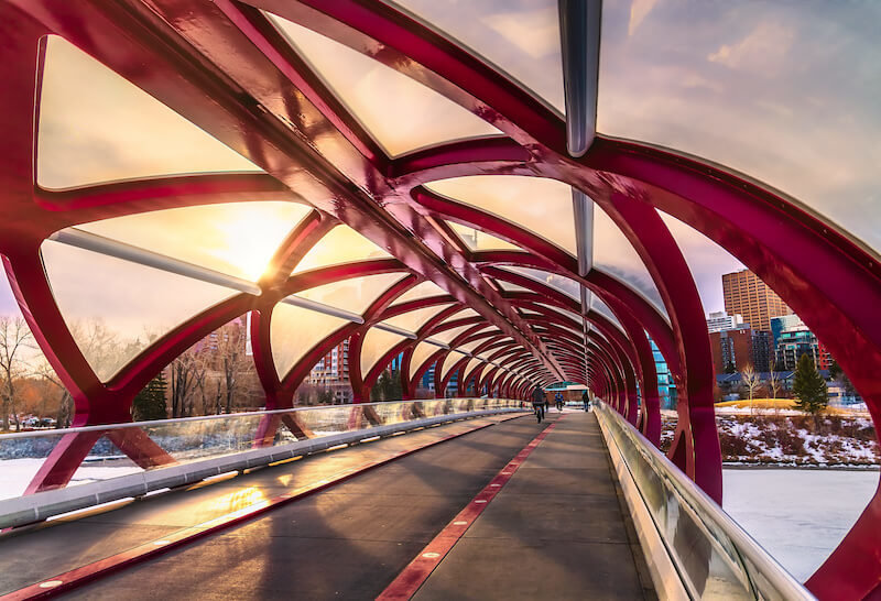 The Peace Bridge Is One of the Most Famous Things About Calgary