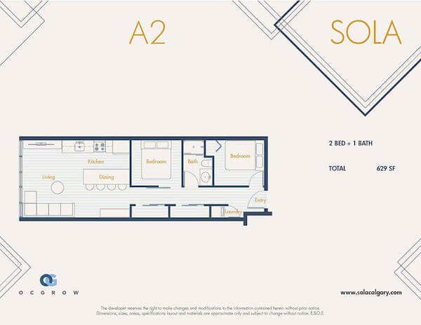 SOLA Condos Floor Plan A2